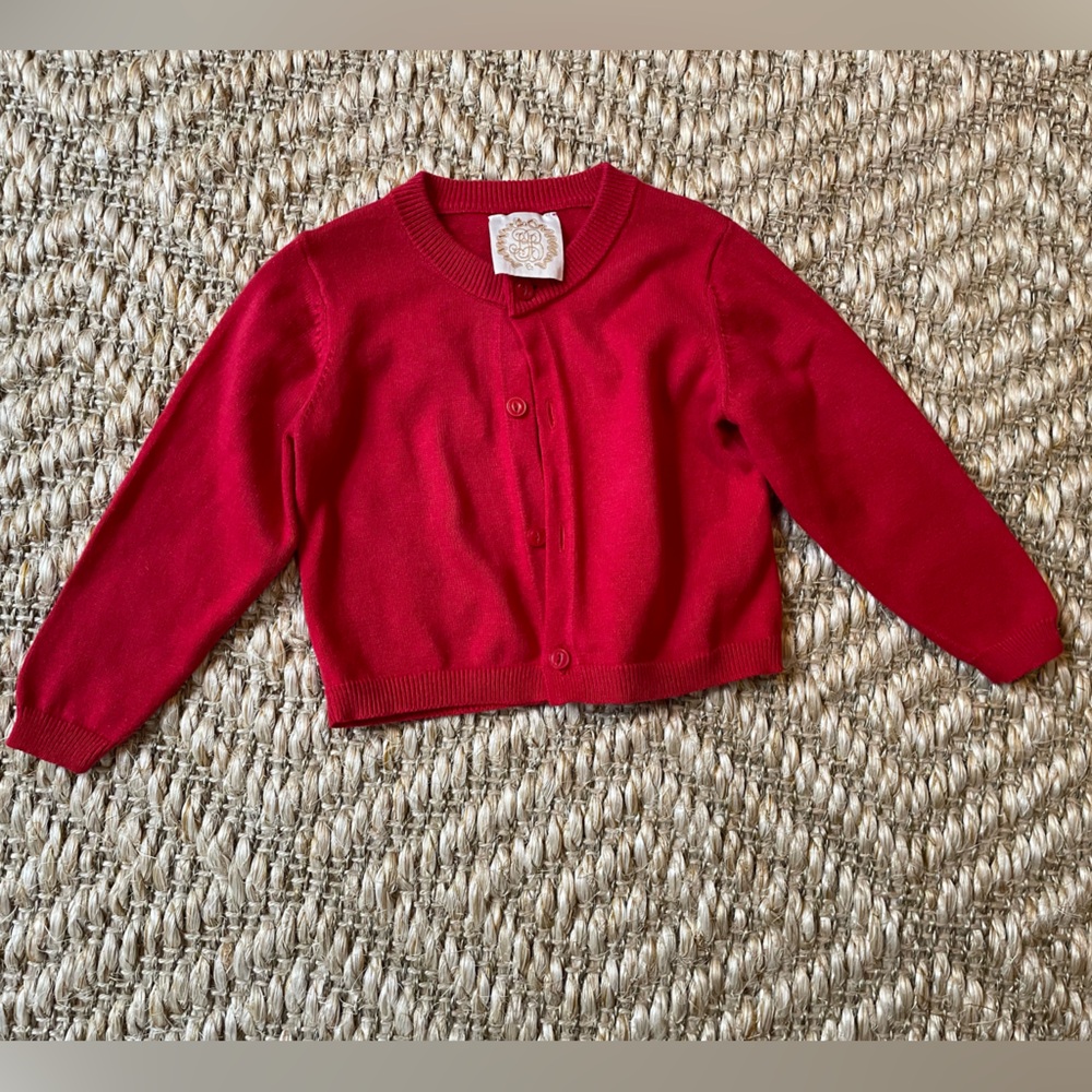 The Beaufort Bonnet Company red cardigan sweater 18-24M